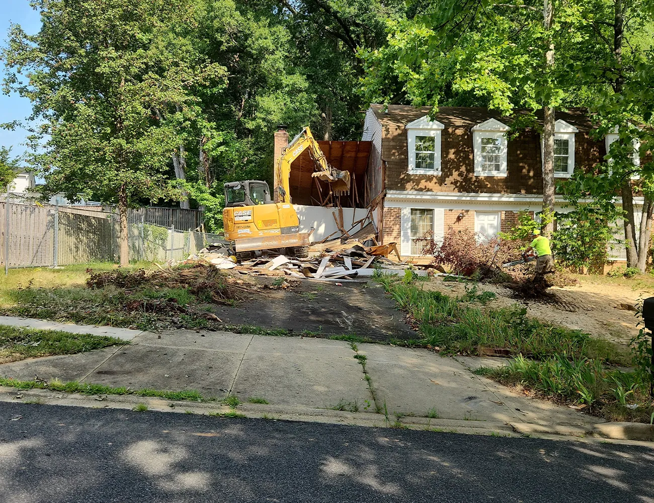 Before image of a residential property we demolished (Complete or Full House Demolition).
